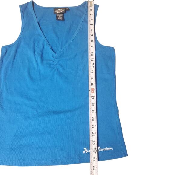 Y2k Harley Davidson Rhinestone Graphic Baby Tank - Women's Size 1X - Picture 6 of 7